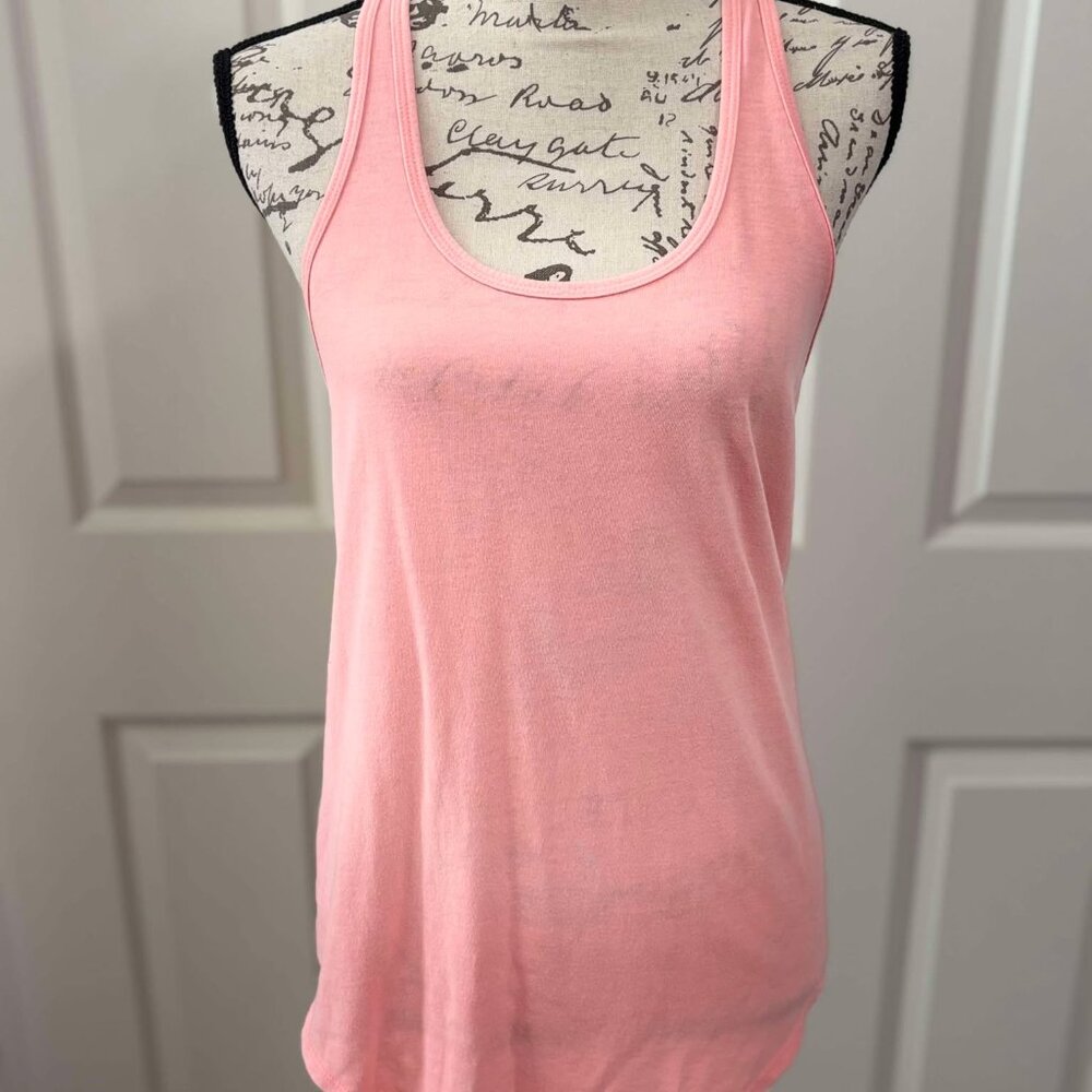 Gently Worn Women's Light Orange Perfect Tank Racerback Size S